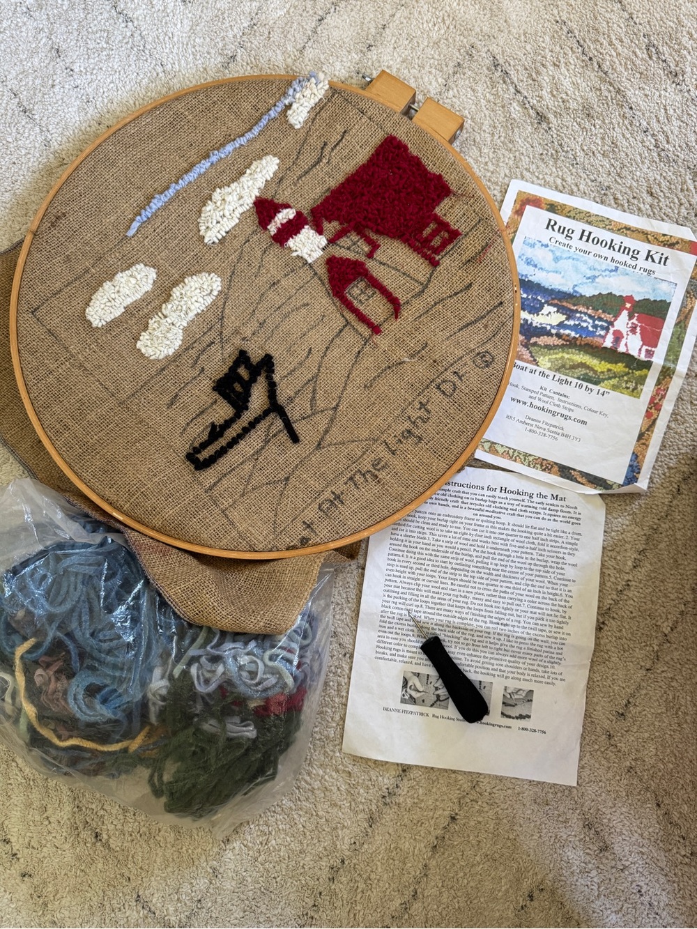 Deanne Fitzpatrick Rug Hooking Complete Kit